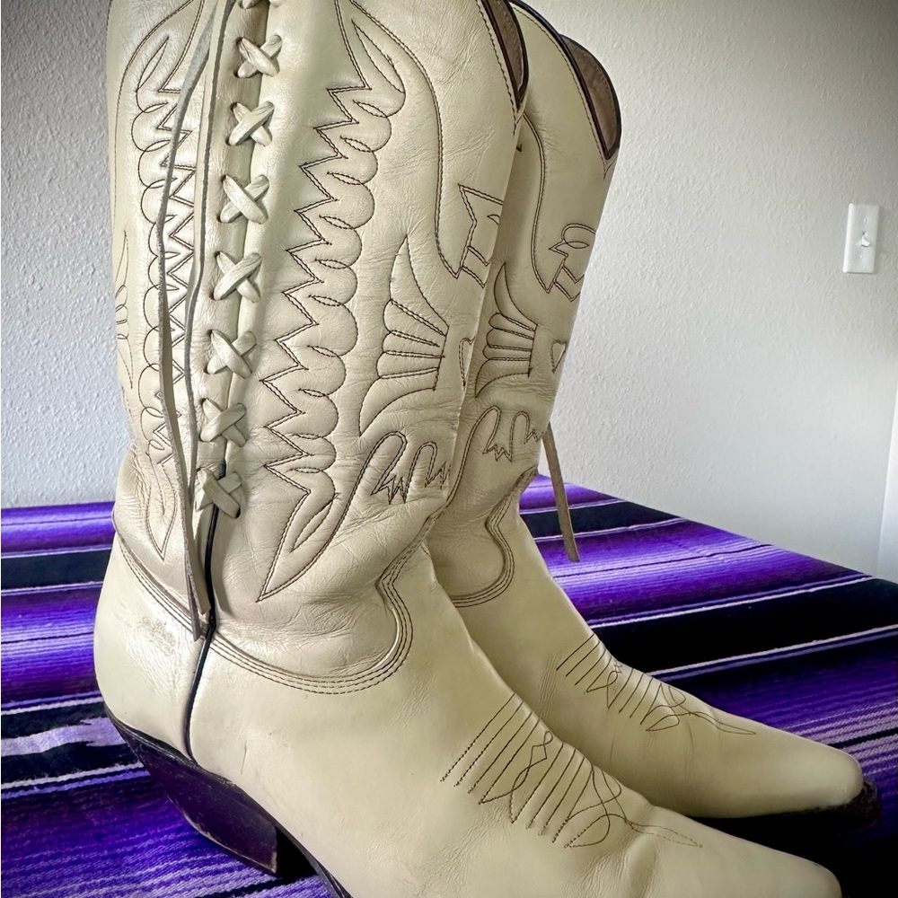 Vintage Men’s Jaca Brand Handmade Cowboy Western Boots